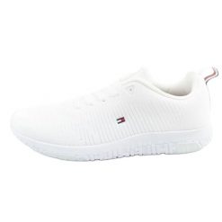 Buty Tommy Hilfiger Corporate M FM0FM02838YBR białe. Białe buty sportowe na co dzień męskie z gumy, bez zapięcia. Za 692.27 zł.
