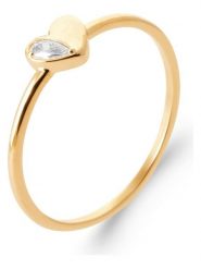 L'Atélier Précieux Pozłacany pierścionek z cyrkoniami rozmiar: 54. Żółte pierścionki damskie L'Atélier Précieux, z cyrkonią, pozłacane. Za 130.99 zł.