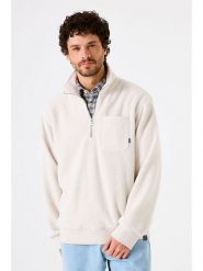 Garcia Bluza polarowa w kolorze kremowym rozmiar: XXL. Brązowe bluzy bez kaptura męskie Garcia, xxl, z polaru. Za 195.99 zł.