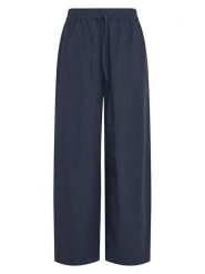 MOSS COPENHAGEN Spodnie w kolorze granatowym rozmiar: S/M. Niebieskie spodnie materiałowe damskie MOSS COPENHAGEN, bez wzorów, z materiału. Za 194.95 zł.