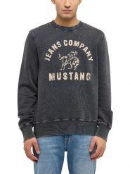 Mustang Bluza "Clio" w kolorze antracytowym rozmiar: 3XL. Czarne bluzy bez kaptura męskie Mustang, xl, z bawełny. Za 184.45 zł.