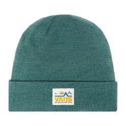 Czapka Vans. Zielone czapki męskie Vans, na zimę, bez wzorów. Za 129.99 zł.