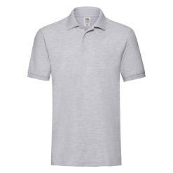 Męska Koszulka Polo Premium. Szare koszulki polo męskie Fruit of the Loom, m, bez wzorów, bez ramiączek. Za 65.99 zł.