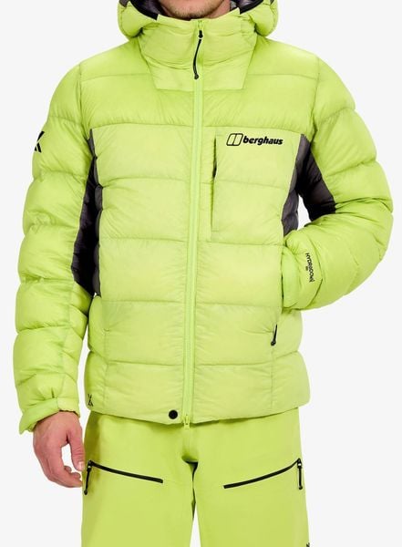 Kurtka puchowa męska Berghaus MTN Arete Ultra Down Hoody. Żółte kurtki męskie Berghaus, l, bez wzorów, z materiału, bez kaptura. Za 1,583.99 zł.
