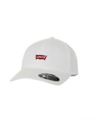 Czapka sportowa Levi's Housemark Flexfit Biały. Białe czapki męskie Levi's, bez wzorów, z bawełny, sportowe. Za 114.85 zł.