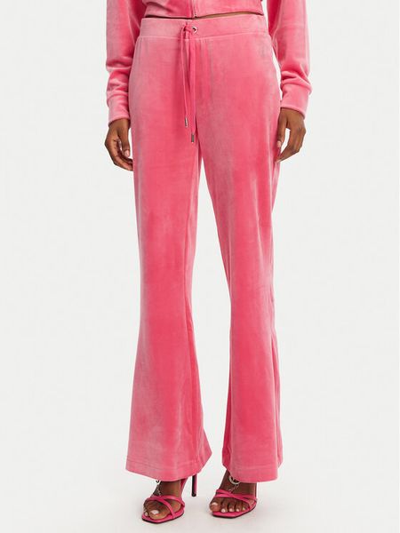 Juicy Couture Spodnie dresowe Christine JCWBJ125304 Różowy Flared Leg. Czerwone spodnie dresowe damskie Juicy Couture, m, bez wzorów, z dresówki. Za 379.99 zł.