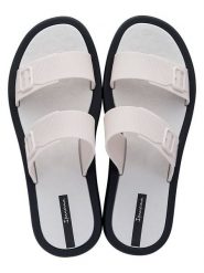 Ipanema Klapki "Nuvea" w kolorze biało-czarnym rozmiar: 37. Białe klapki damskie Ipanema, bez wzorów, bez obcasa. Za 82.99 zł.