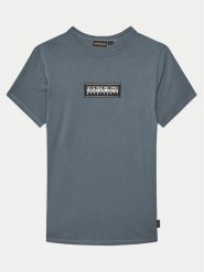 Napapijri T-Shirt Chamois NP0A4ILE D Niebieski Regular Fit. Niebieskie t-shirty chłopięce Napapijri, bez wzorów, z bawełny, bez ramiączek. Za 79.99 zł.