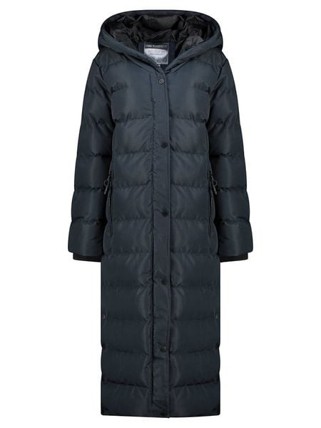 Geographical Norway Płaszcz pikowany "Belen" w kolorze granatowym rozmiar: M. Niebieskie płaszcze damskie Geographical Norway, m, bez wzorów. Za 389.08 zł.