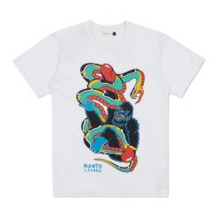 Koszulka MANTO X Panku Struggle. Białe bluzki sportowe damskie Manto, xs, bez wzorów, bez ramiączek. Za 129.99 zł.