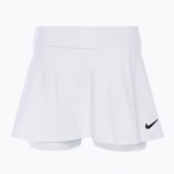 Spódnica tenisowa Nike Court Dri-Fit Victory Flouncy. Białe spódniczki damskie Nike, bez wzorów, sportowe, sportowe. Za 219.99 zł.