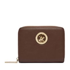 Portfel Beverly Hills Polo Club. Brązowe portfele damskie Beverly Hills Polo Club, bez wzorów. Za 69.99 zł.