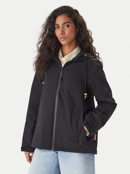 Hunter Kurtka przeciwdeszczowa Originals HARW0004261 Czarny Regular Fit. Czarne kurtki damskie Hunter, xs, bez kaptura. Za 372.99 zł.