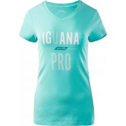 Koszulka treningowa damska Iguana LAREN W. Niebieskie bluzki sportowe damskie IGUANA, s, bez wzorów, bez ramiączek. Za 39.36 zł.