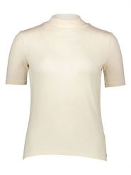 Scotch & Soda Koszulka w kolorze kremowym rozmiar: XL. Brązowe bluzki damskie Scotch & Soda, xl, bez wzorów, z lyocellu, bez kołnierzyka. Za 87.81 zł.