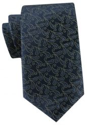 Męski Krawat - Granatowy ze Wzorem w Kwiaty - Angelo di Monti. Niebieskie krawaty i muchy męskie Angelo di Monti, bez wzorów, z tkaniny, eleganckie. Za 49.99 zł.