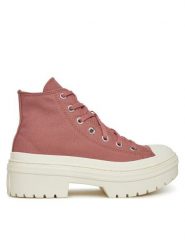 Converse Trampki Chuck Taylor All Star Lugged Heel Platform A10618C Różowy. Czerwone trampki i tenisówki damskie Converse, bez wzorów, z materiału. Za 269.99 zł.