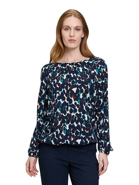 Betty Barclay Bluzka w kolorze granatowo-morsko-białym rozmiar: 44. Niebieskie bluzki damskie Betty Barclay, bez wzorów, z wiskozy, bez kołnierzyka, bez ramiączek. Za 120.95 zł.