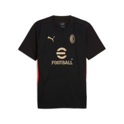 Koszulka treningowa Milan AC 2024/25. Czarne t-shirty sportowe męskie Puma, bez ramiączek, do piłki nożnej. Za 251.00 zł.