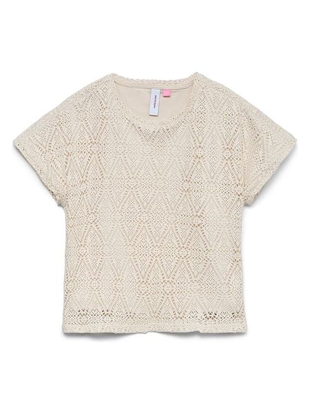 Vero Moda Girl Koszulka "Maya" w kolorze beżowym rozmiar: 134/140. Brązowe koszulki dziewczęce Vero Moda Girl, bez wzorów, bez ramiączek. Za 74.28 zł.