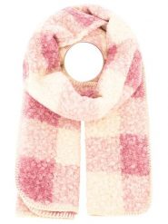 Zwillingsherz Szal "Karo & Teddy" w kolorze kremowo-jasnoróżowym - 180 x 60 cm rozmiar: onesize. Brązowe szaliki i kominy damskie Zwillingsherz, bez wzorów, z materiału. Za 82.99 zł.