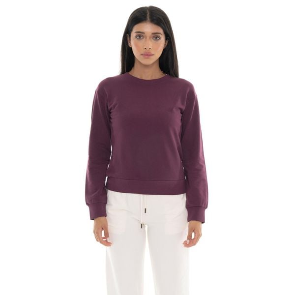 Bluza zimowa Leone 1947 Never Without Damen z Rundhalsausschnitt. Czerwone bluzy bez kaptura damskie LEONE 1947 APPAREL, z bawełny. W wyprzedaży za 147.35 zł.