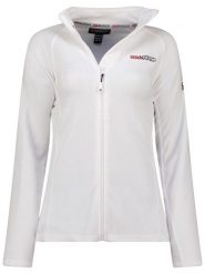 Geographical Norway Kurtka polarowa "Tug" w kolorze białym rozmiar: S. Białe kurtki damskie Geographical Norway, s, bez wzorów, z polaru, bez kaptura. Za 65.85 zł.