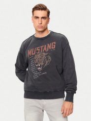 Mustang Bluza Auburn 1015638 Czarny Oversize. Czarne bluzy bez kaptura męskie Mustang, m, z bawełny. Za 209.99 zł.