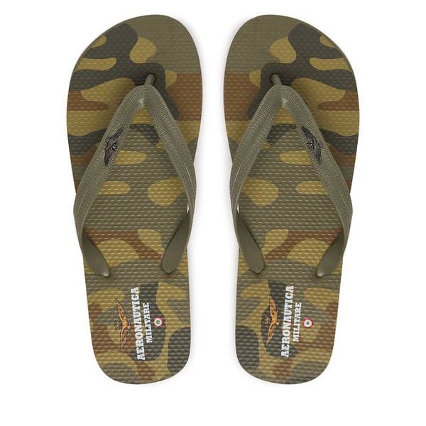 Japonki Aeronautica Militare. Brązowe klapki i japonki męskie AERONAUTICA MILITARE. Za 139.99 zł.