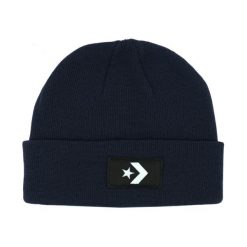 Czapka Converse granatowa 10025367-A06. Niebieskie czapki zimowe damskie POINT. Za 95.00 zł.