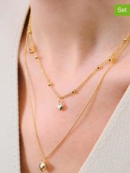 Lodie Silver Naszyjniki (2 szt.) z elementami ozdobnymi rozmiar: onesize. Szare naszyjniki damskie Lodie Silver, z mosiądzu. Za 26.99 zł.