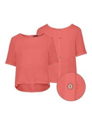 Eight2Nine Bluzka w kolorze czerwonym rozmiar: L/XL. Czerwone bluzki damskie Eight2Nine, l, bez wzorów, bez kołnierzyka, bez ramiączek. Za 87.81 zł.