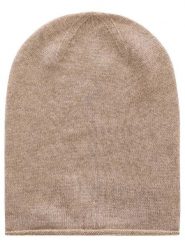 Zwillingsherz Kaszmirowa czapka beanie w kolorze beżowym rozmiar: onesize. Brązowe czapki zimowe damskie Zwillingsherz, z kaszmiru. Za 164.95 zł.