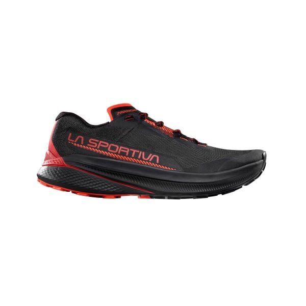 Buty trailowe La Sportiva Prodigio. Czarne buty wizytowe męskie La Sportiva, z materiału, bez zapięcia. Za 689.15 zł.