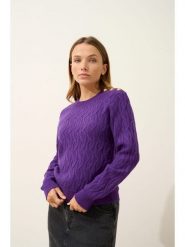 Just Cashmere Kaszmirowy sweter "Lynd" w kolorze fioletowym rozmiar: S. Różowe swetry klasyczne damskie Just Cashmere, s, z kaszmiru, bez kołnierzyka. Za 478.99 zł.