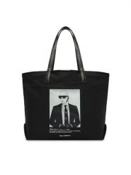 KARL LAGERFELD Torebka B1W50059 Czarny. Czarne torebki klasyczne damskie Karl Lagerfeld, bez wzorów, z materiału, bez dodatków. Za 429.99 zł.