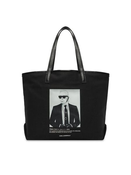 KARL LAGERFELD Torebka B1W50059 Czarny. Czarne torebki klasyczne damskie Karl Lagerfeld, bez wzorów, z materiału, bez dodatków. Za 429.99 zł.