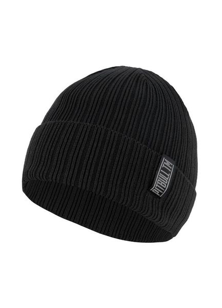 Czapka męska Pitbull zimowa Bubble One Tone Boxing. Czarne czapki męskie PITBULL, na zimę, z aplikacjami, z bawełny. Za 59.00 zł.