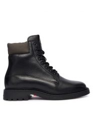 Tommy Hilfiger Kozaki Comfort Lwt Wrm Mx FM0FM05595 Czarny. Czarne buty zimowe męskie Tommy Hilfiger, ze skóry, bez zapięcia. Za 679.99 zł.