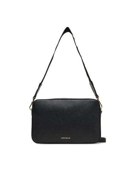 Coccinelle Torebka MN5 Tebe E5 MN5 52 01 01 Czarny. Czarne torebki klasyczne damskie Coccinelle, bez wzorów, ze skóry, bez dodatków. Za 949.99 zł.