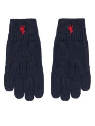 Polo Ralph Lauren Rękawiczki 323P00672001 Granatowy. Niebieskie rękawiczki dziecięce Polo Ralph Lauren, z bawełny, bez ramiączek. Za 269.99 zł.