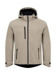 Clique Classic Softshell 2 w 1 Kurtka - Sand. Brązowe kurtki softshell damskie CLIQUE, s, bez wzorów, z polaru. Za 375.19 zł.