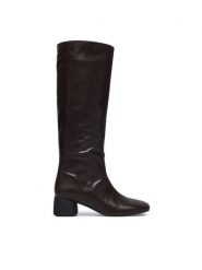 Vagabond Shoemakers Kozaki Livia 6256-001-35 Brązowy ciemny. Brązowe kozaki damskie Vagabond Shoemakers, ze skóry, bez obcasa, na słupku. Za 1,129.00 zł.