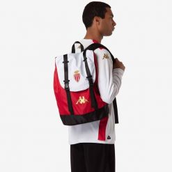 Plecak AS Monaco Arecko 2024/25. Czerwone plecaki damskie Kappa, bez wzorów, sportowe. Za 312.00 zł.