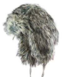 Czapka z Nausznikami, Beżowo-Szaro-Brązowa z Futerkiem, Zimowa, Ciepła, Męska -JAREK. Brązowe czapki męskie Jarek, na zimę, bez wzorów, z futra. Za 85.00 zł.