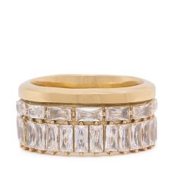 Pierścionek Guess. Żółte pierścionki damskie Guess, złote. Za 349.99 zł.