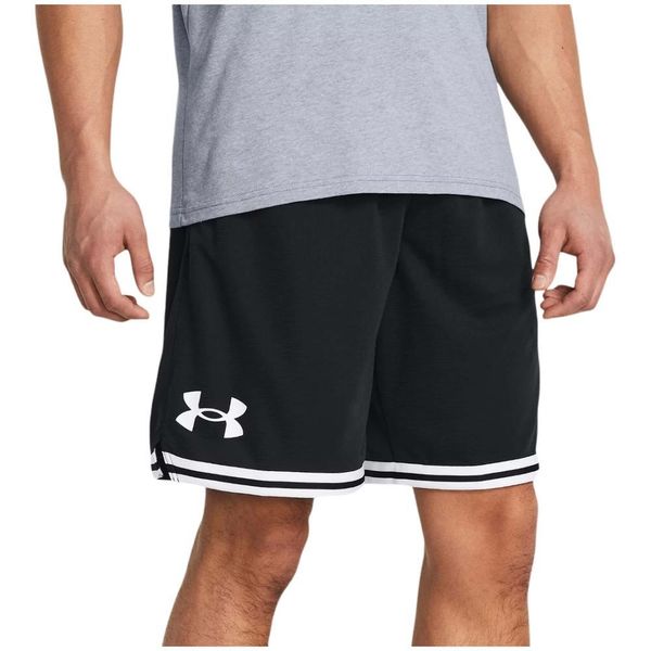Spodenki koszykarskie męskie Under Armour 10" Perimeter Short. Czarne szorty męskie Under Armour, bez wzorów, sportowe. Za 139.99 zł.