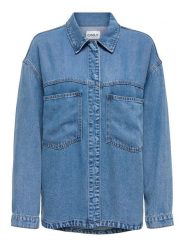 ONLY Kurtka koszulowa w kolorze niebieskim rozmiar: XL. Niebieskie kurtki damskie Only, xl, bez wzorów, z lyocellu, bez kaptura. Za 128.55 zł.