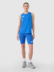 4F Legginsy kolarki treningowe damskie - niebieskie XL. Niebieskie legginsy damskie 4f, s, bez wzorów, z dzianiny. Za 109.99 zł.