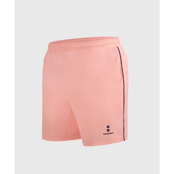 Spodenki sportowe męskie Performance. Czerwone szorty męskie NORDICDOTS, bez wzorów, z elastanu, sportowe. W wyprzedaży za 129.50 zł.